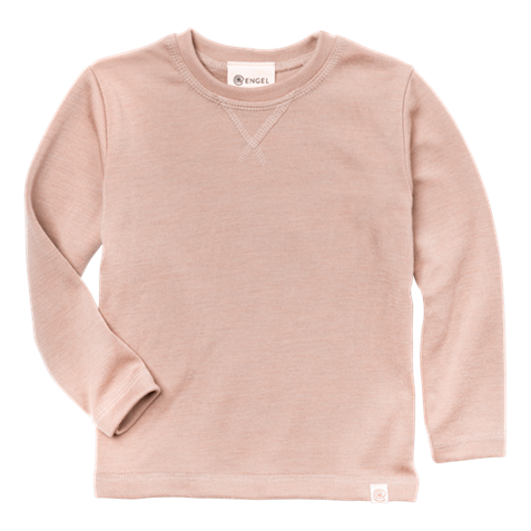 Bluza groasa din lana si matase pentru copii, Roz