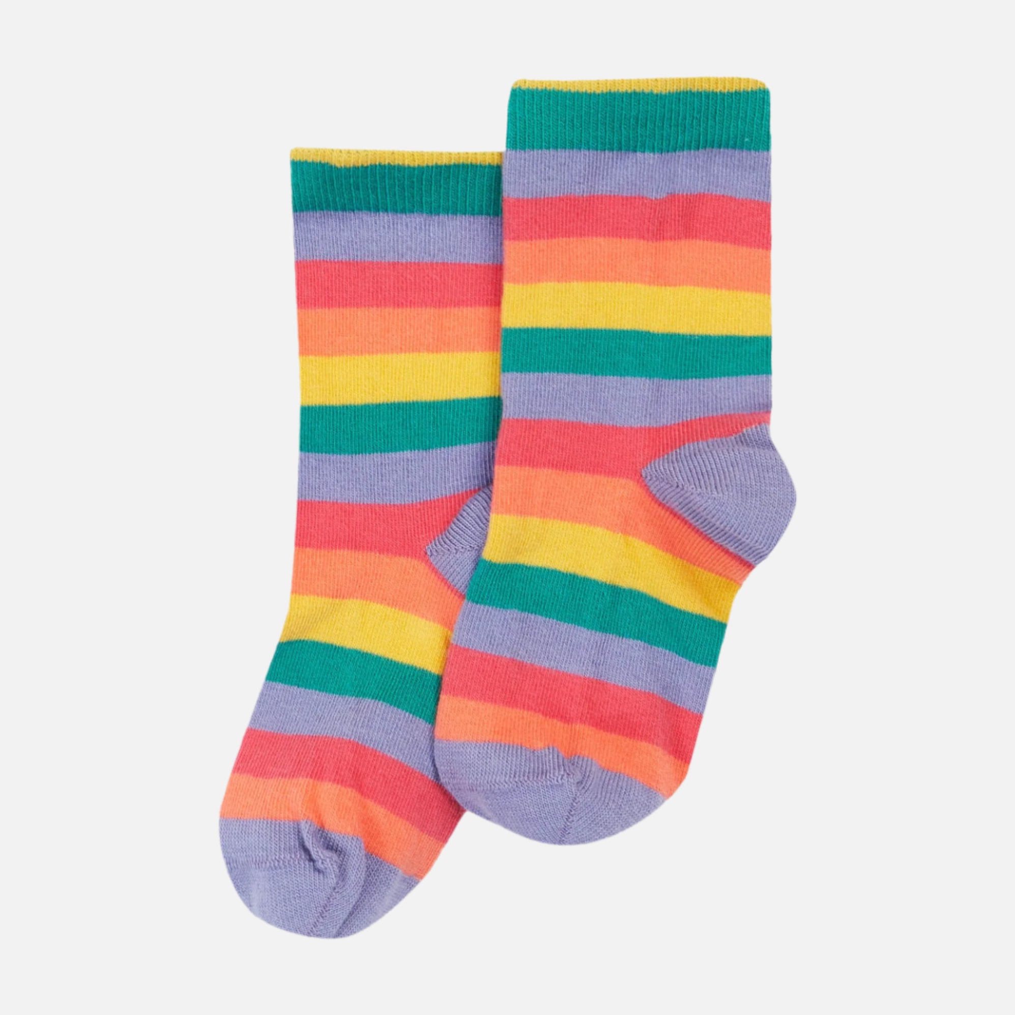 Set sosete Rock My Socks pentru copii din bumbac organic, Curcubeu