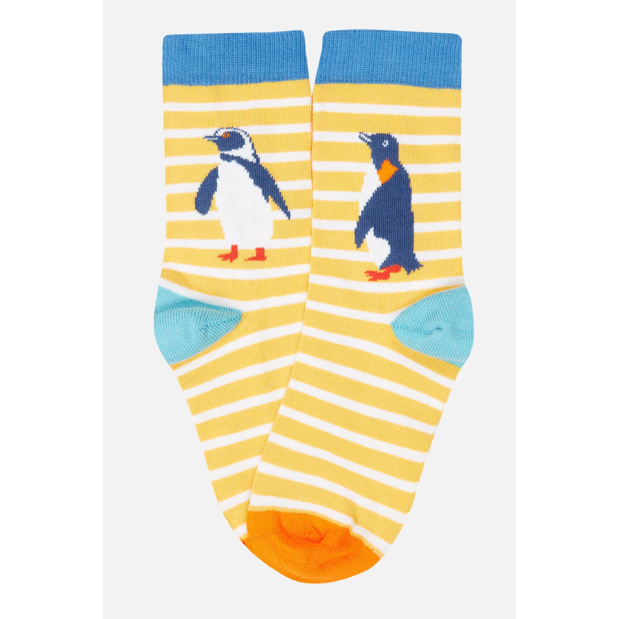 Set 3 perechi sosete din bumbac organic, Pinguin