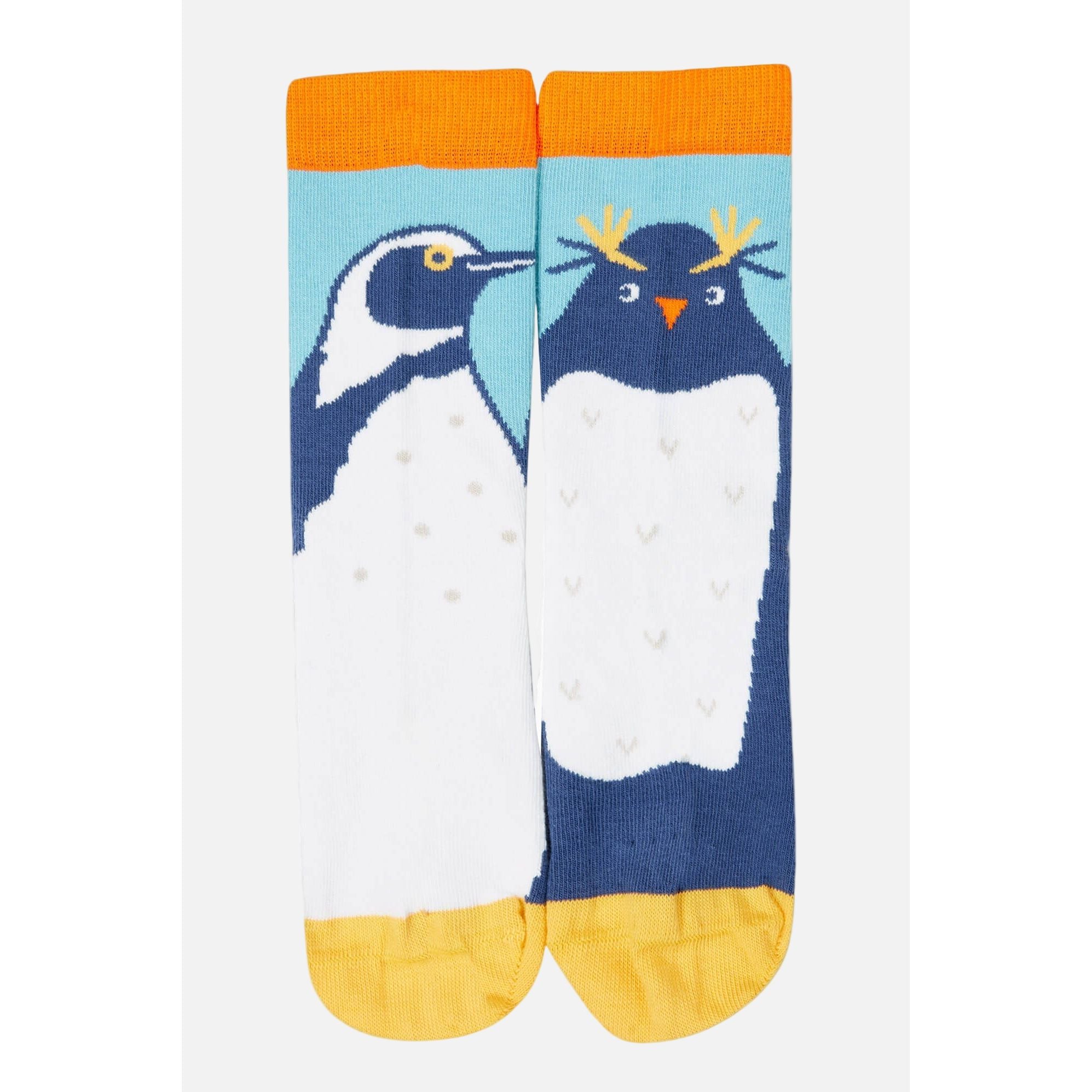 Set 3 perechi sosete din bumbac organic, Pinguin