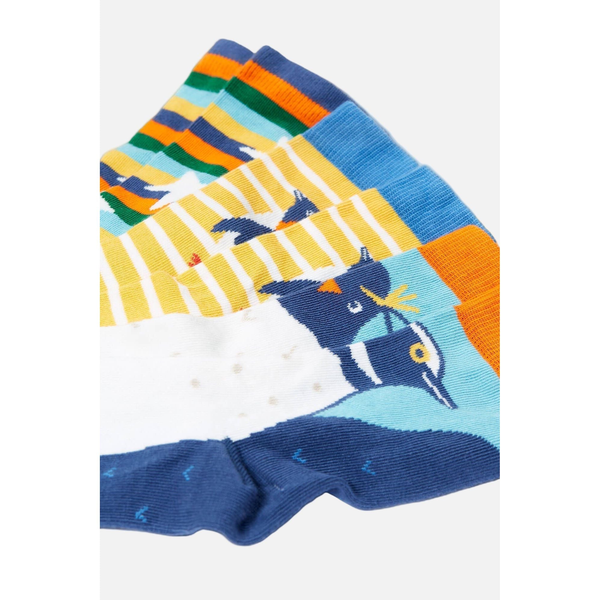 Set 3 perechi sosete din bumbac organic, Pinguin