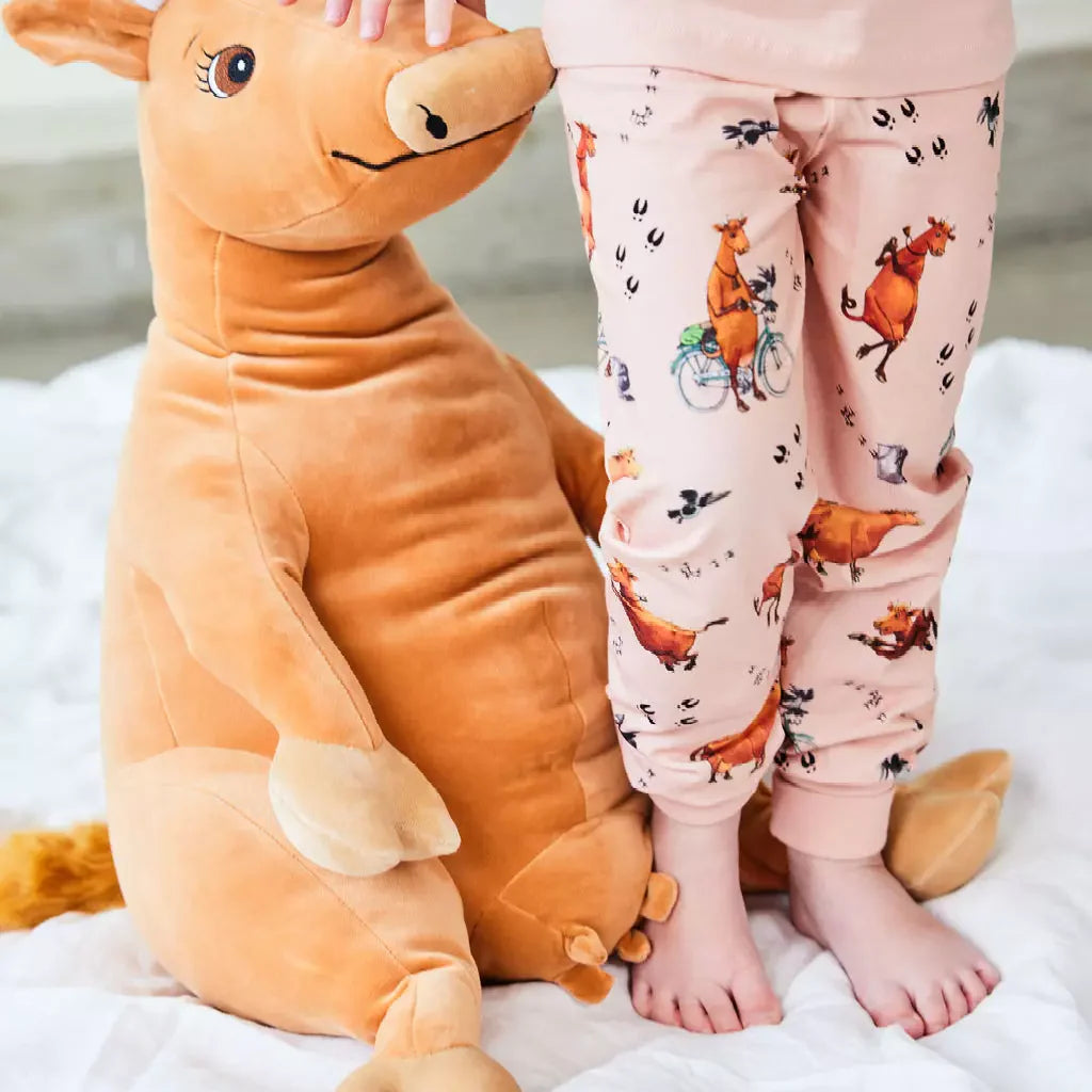 Pijama 2 piese din bumbac organic Geggamoja, Mamma Mu