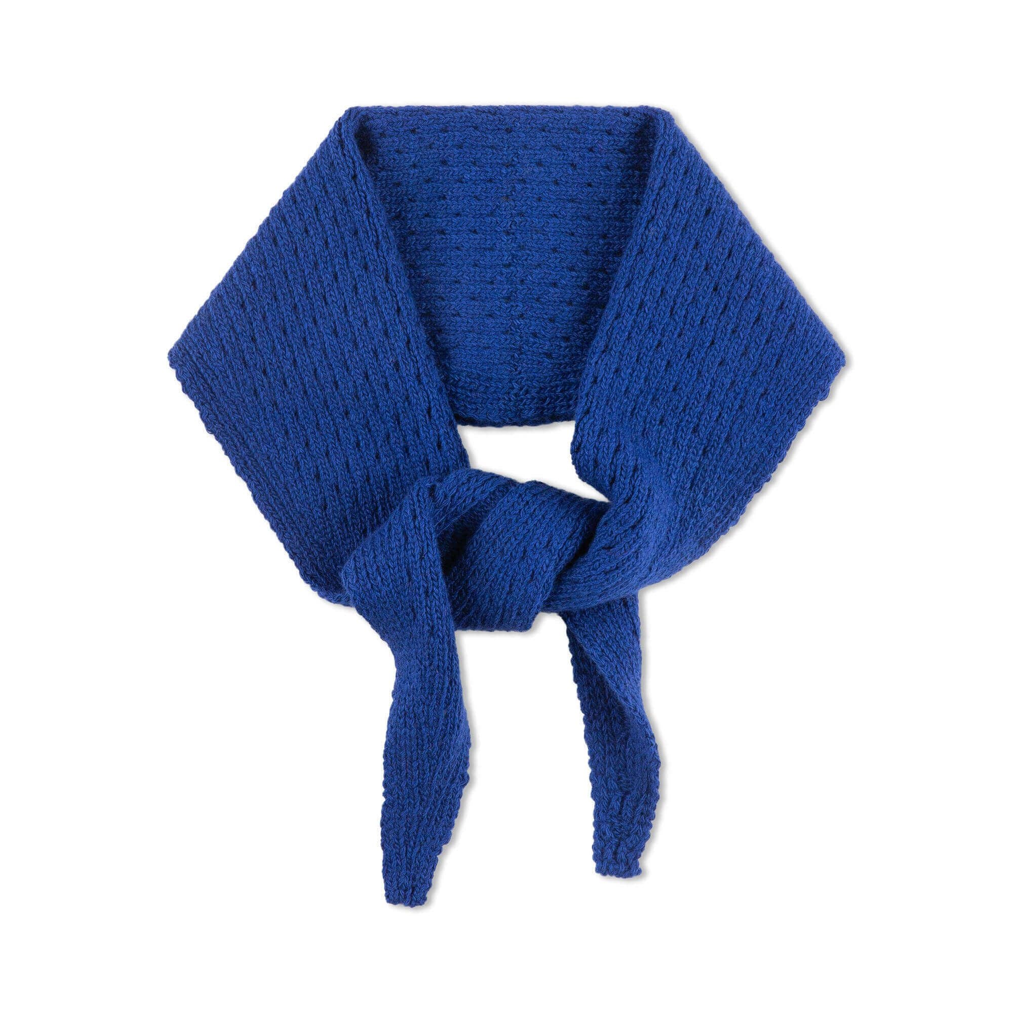 Bandana dama din lana si bumbac, Azuriu