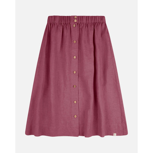 Fusta midi dama din in organic, Blackberry