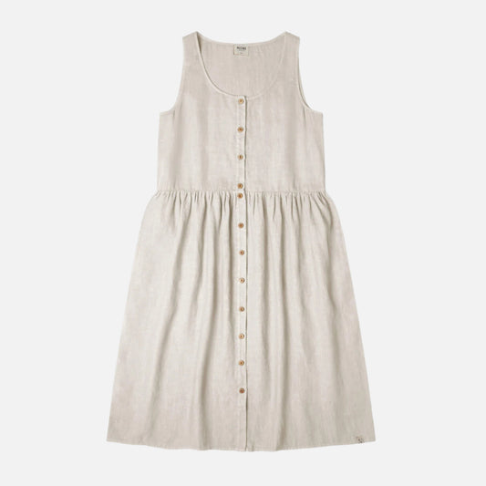 Rochie dama Matona din in organic, Migdala