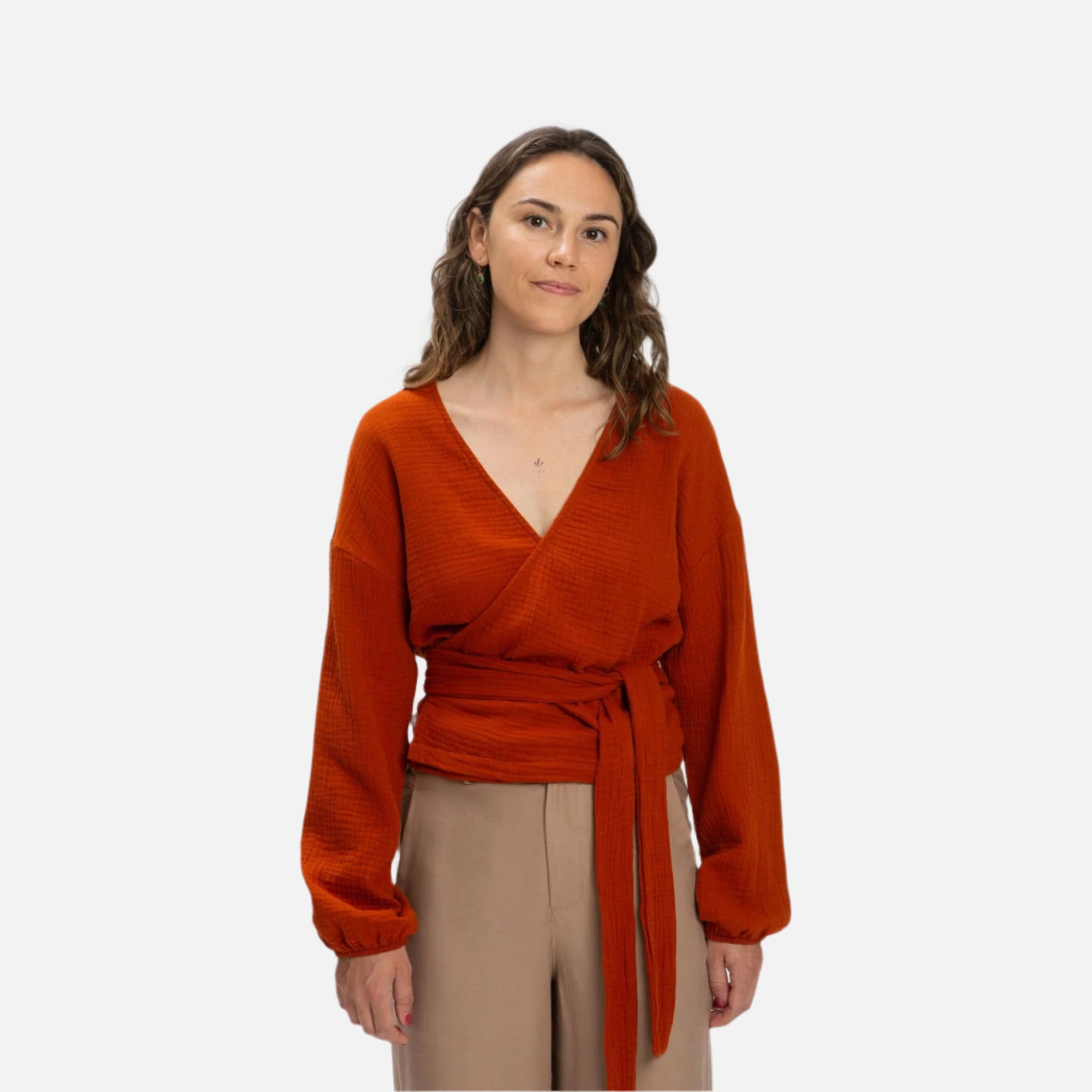 bluza_muselina_bumba_organic_femei_matona_galbenus