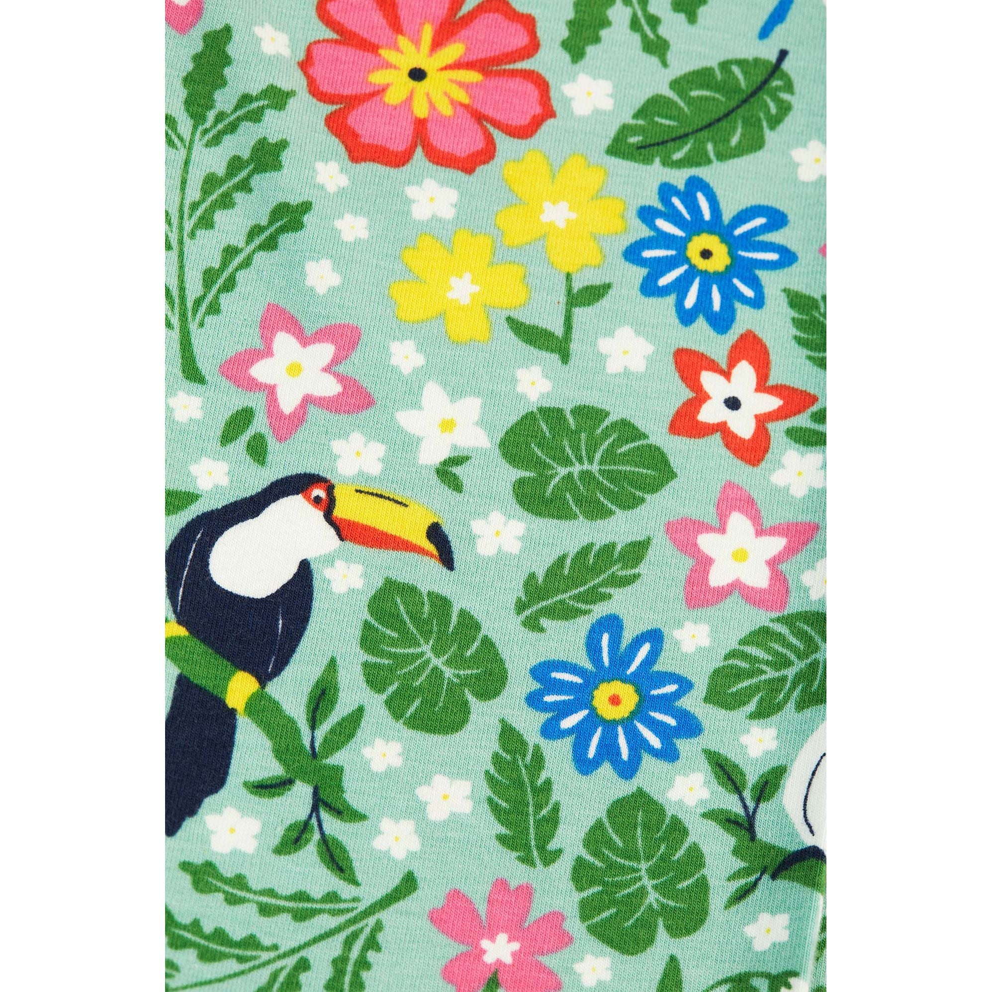 Colanti Libby din bumbac organic, Pasari tropicale