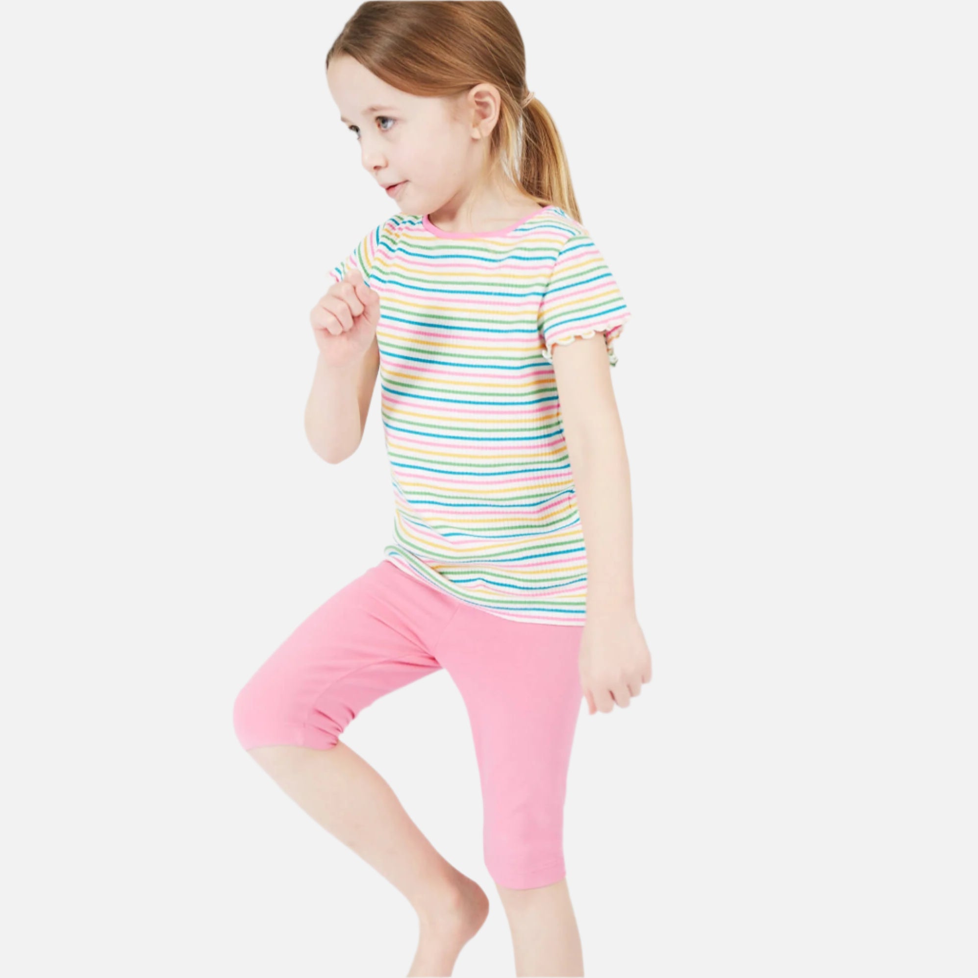 set_pantaloni_scurti_fete_bumbac_organic_frug_galbenus