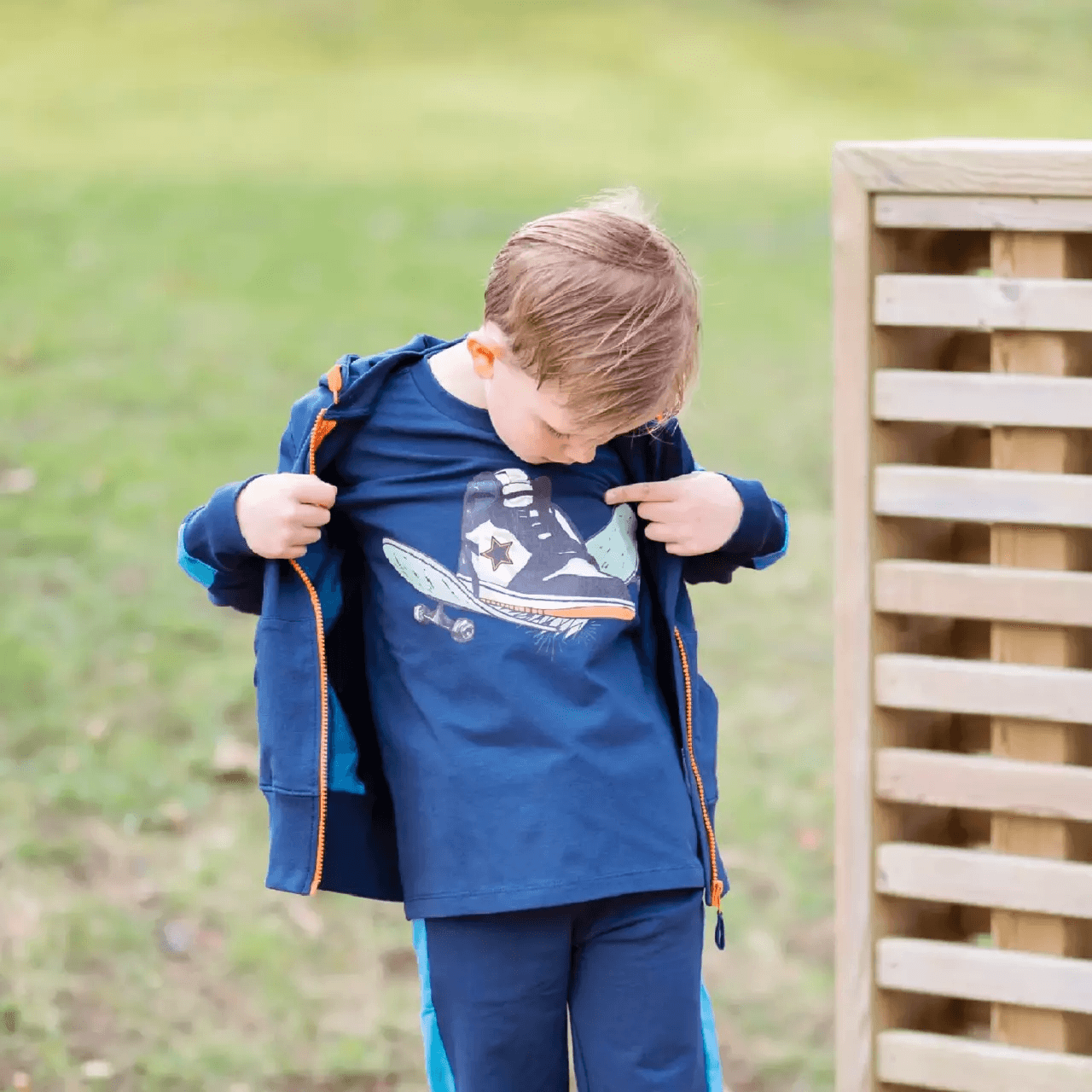 Tricou din bumbac organic Geggamoja, Skater