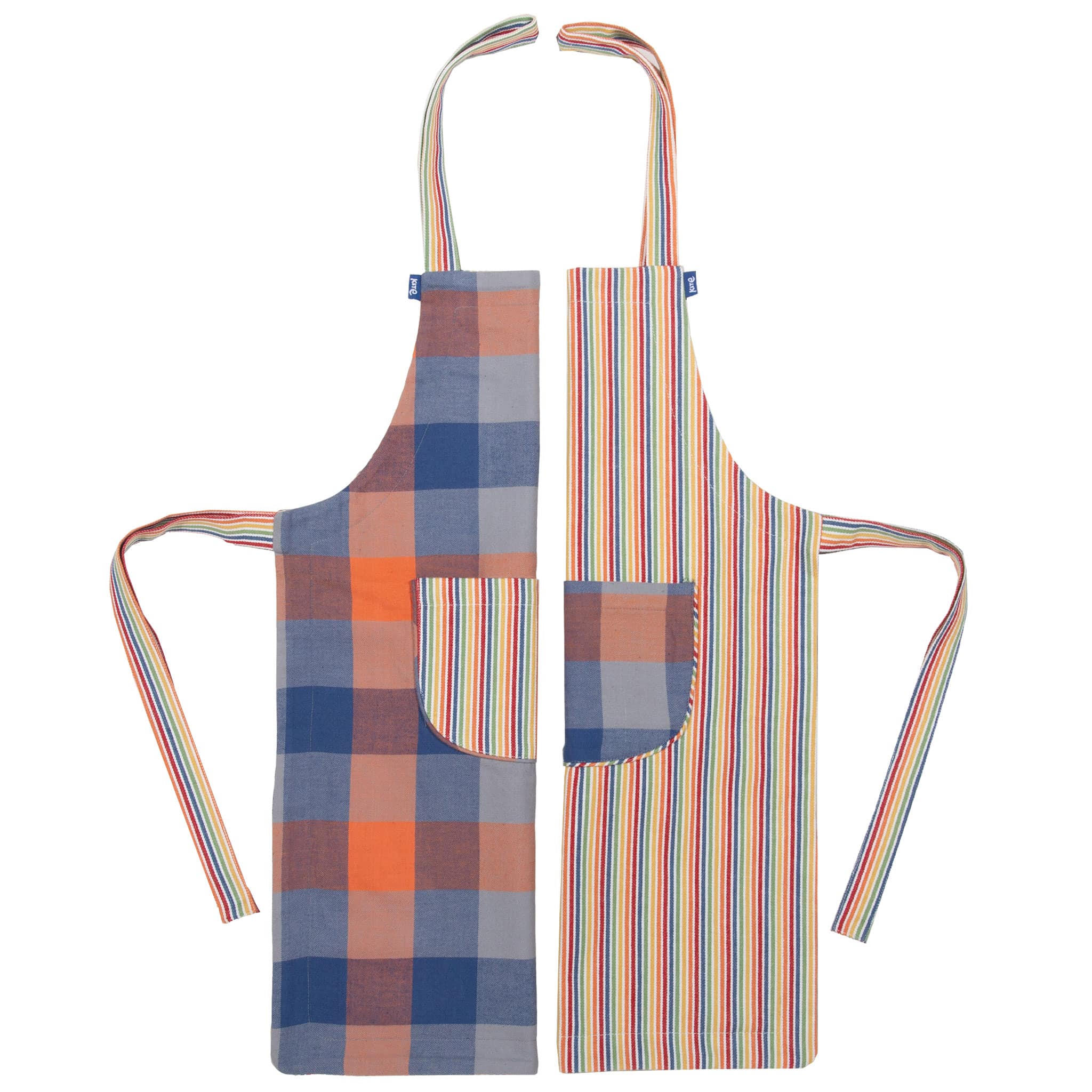 OBA_Sort_copii_Rainbow_apron_carouri_dungi_curcubeu_kite_bumbac_organic_fete_baieti