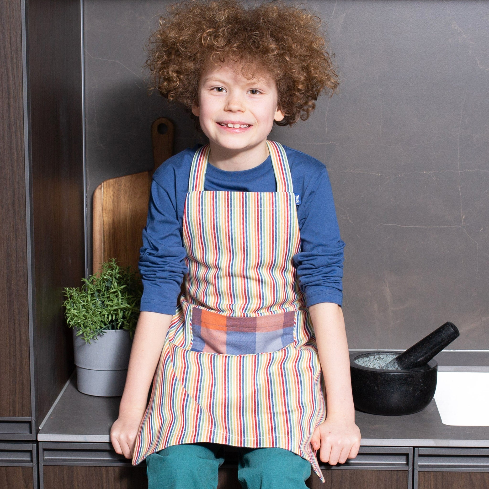 OBA_Sort_copii_Rainbow_apron_carouri_dungi_curcubeu_kite_bumbac_organic_fete_baieti