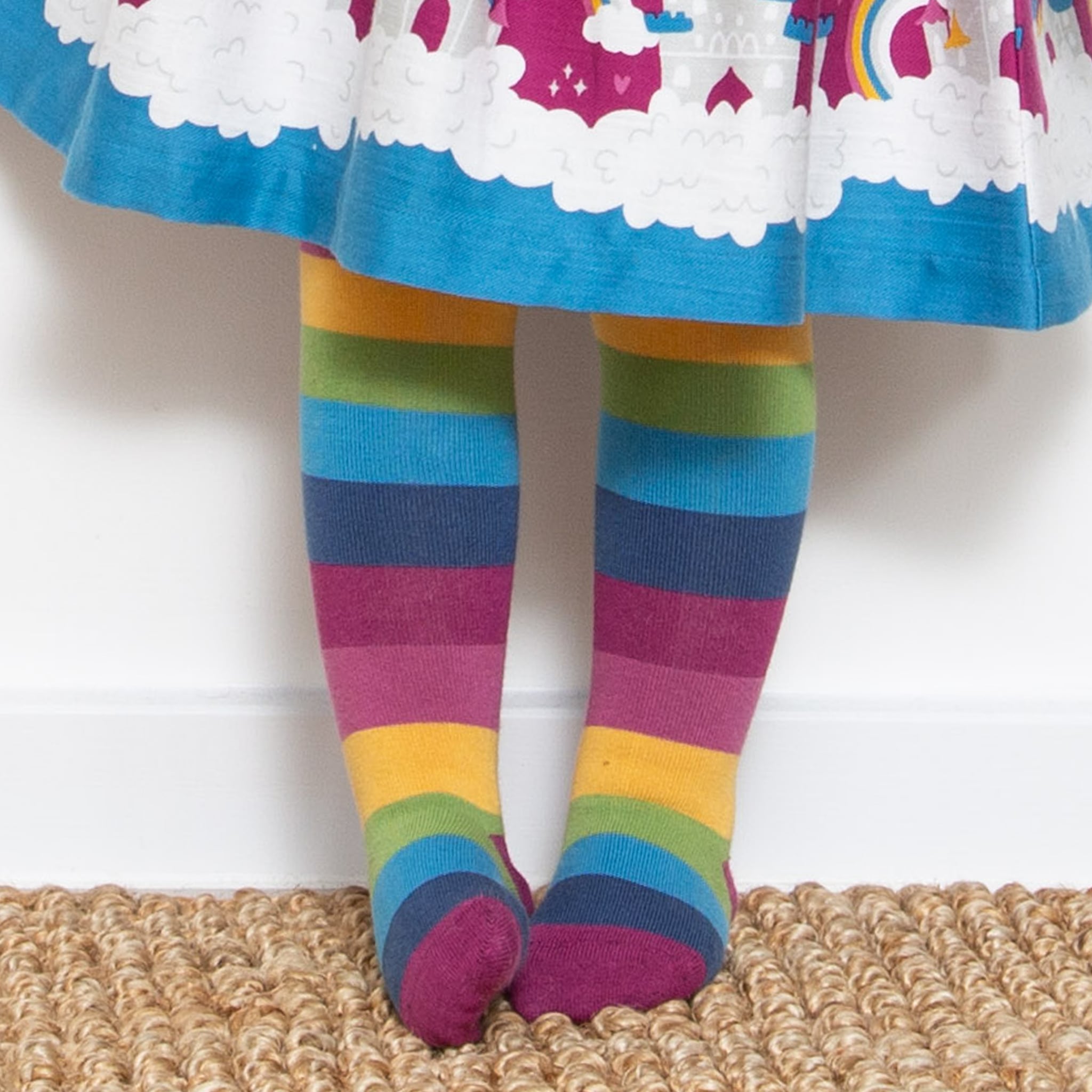 Colanti_rainbow_Kite_copii_bebelusi_curcubeu_dungi_bumbac_organic