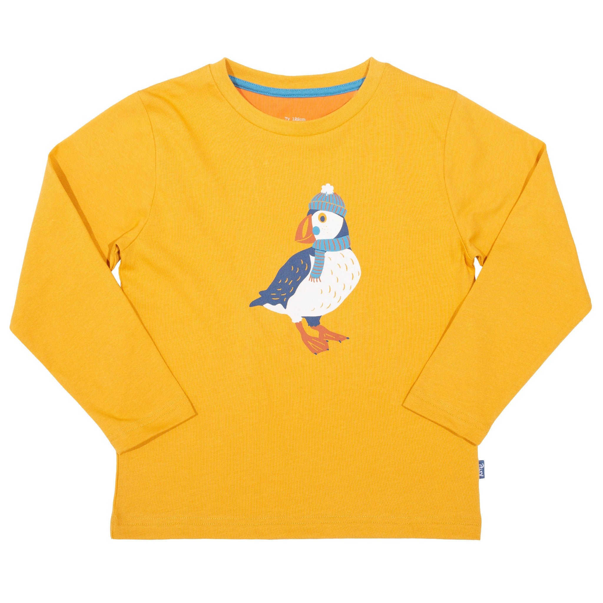 Bluza_Puffling_galben_Kite_copii_pasare_bumbac_organic
