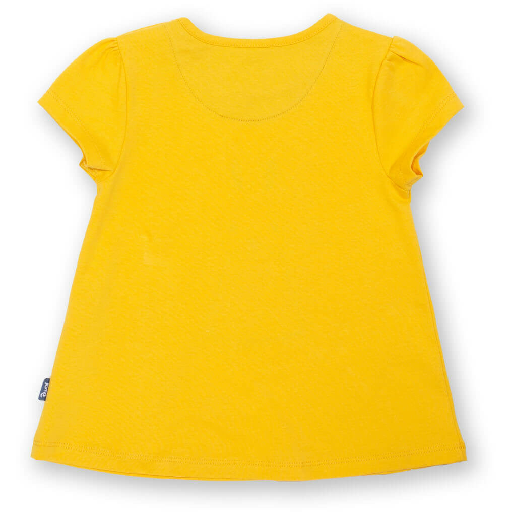 tricou_tunica_bumbac_organic_fetite_kite_iepuras_galben