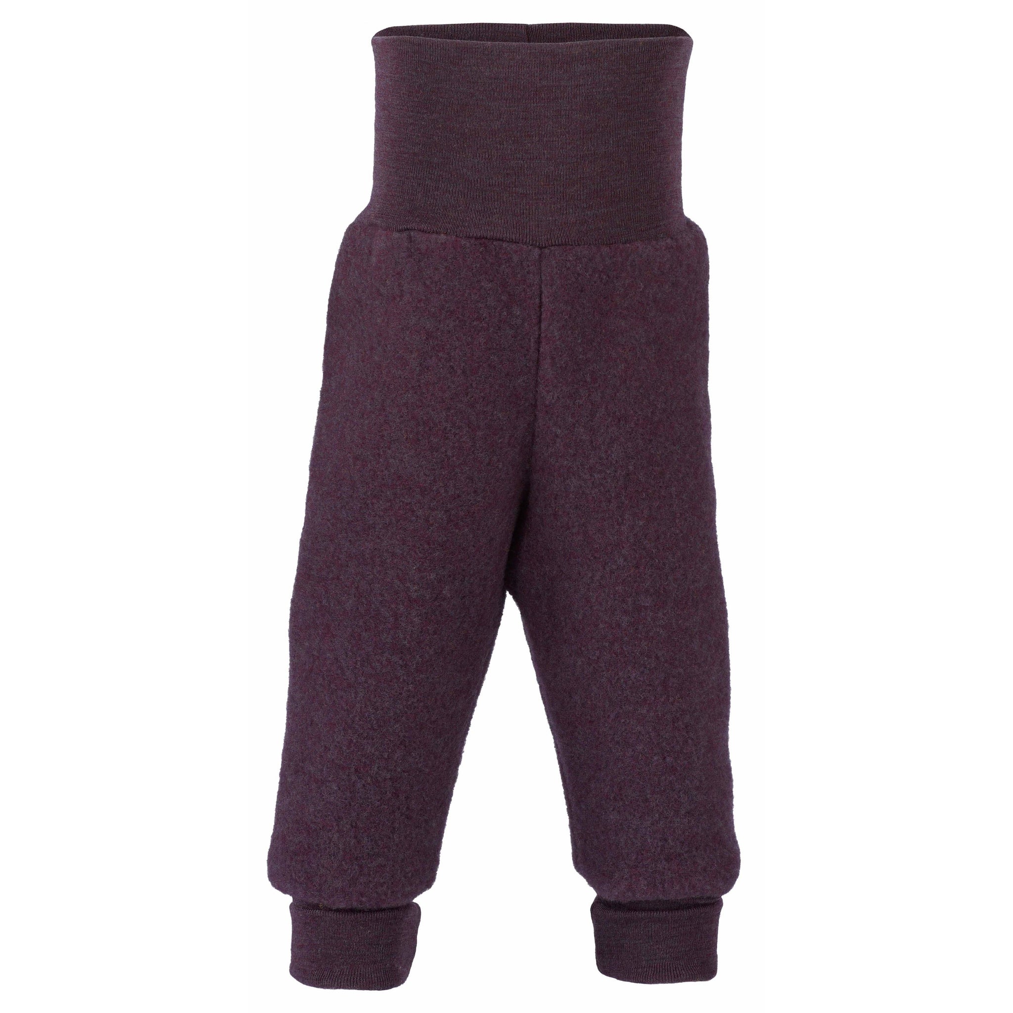 Pantaloni bebelusi si copii Engel lana fleece merinos 100% organica, Lilliac Melange