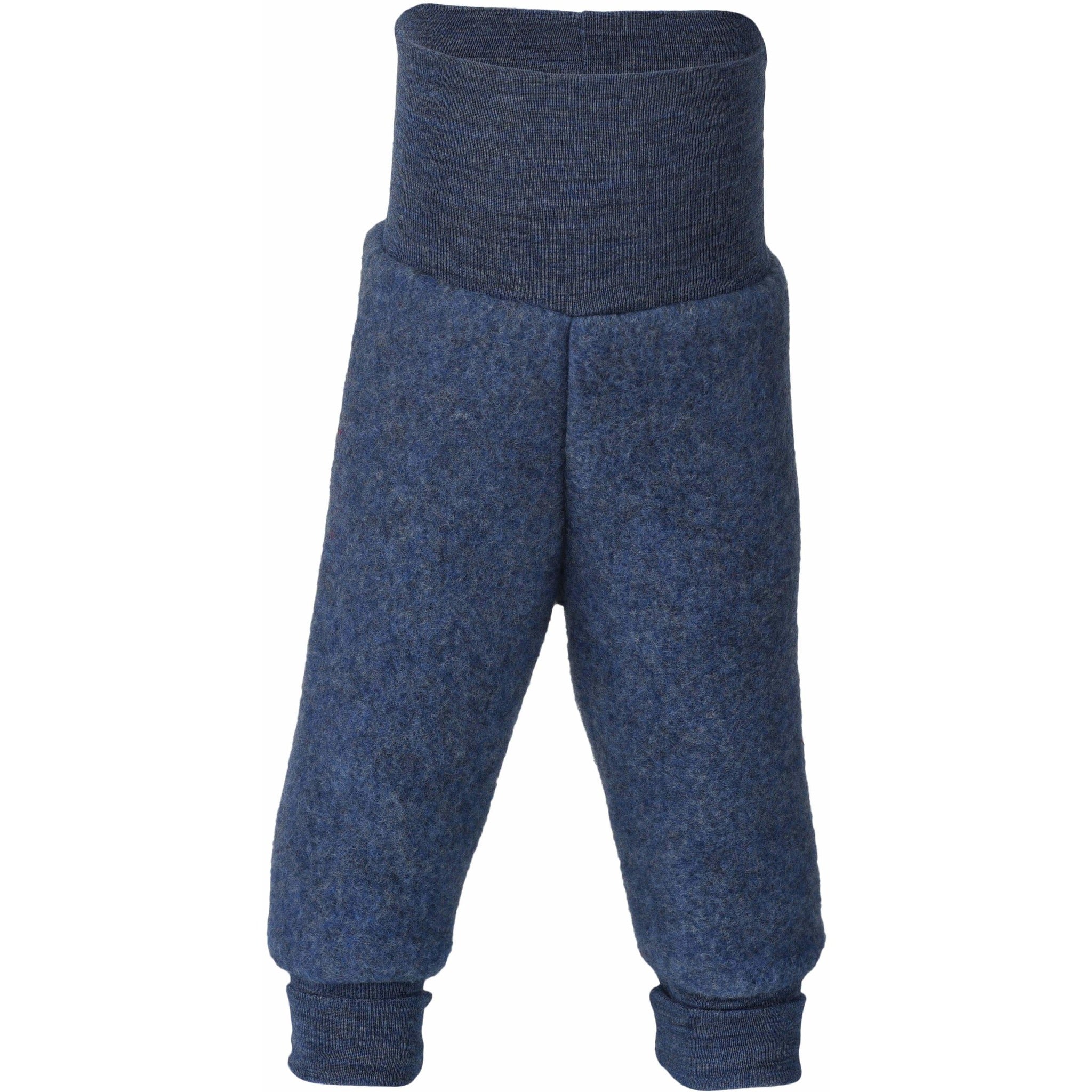 Pantaloni grosi pentru iarna din lana fleece, albastru marin