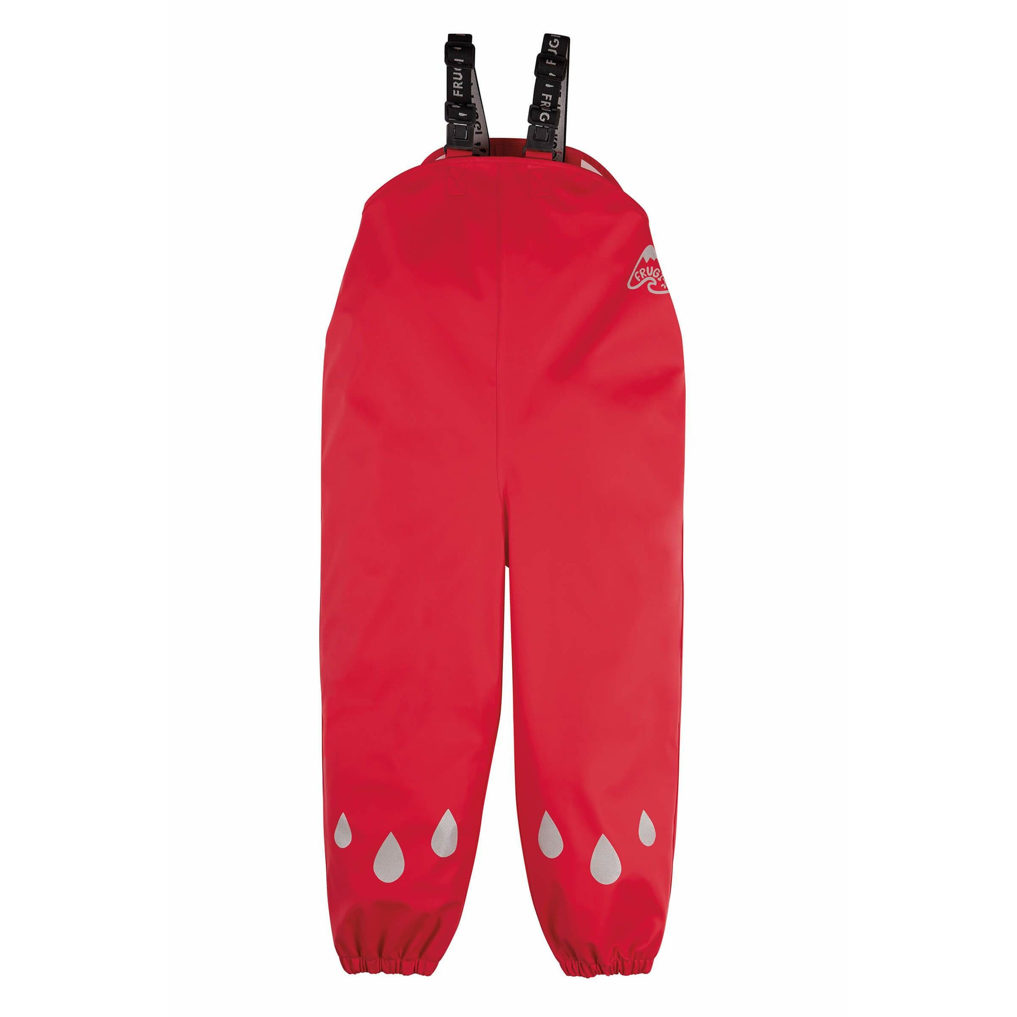 Pantaloni de ploaie impermeabili pentru copii Frugi, True Red