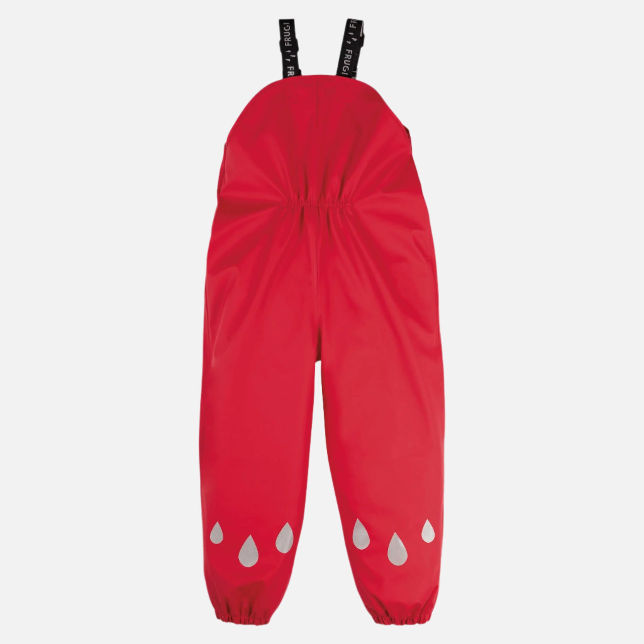 Pantaloni de ploaie impermeabili pentru copii Frugi, True Red