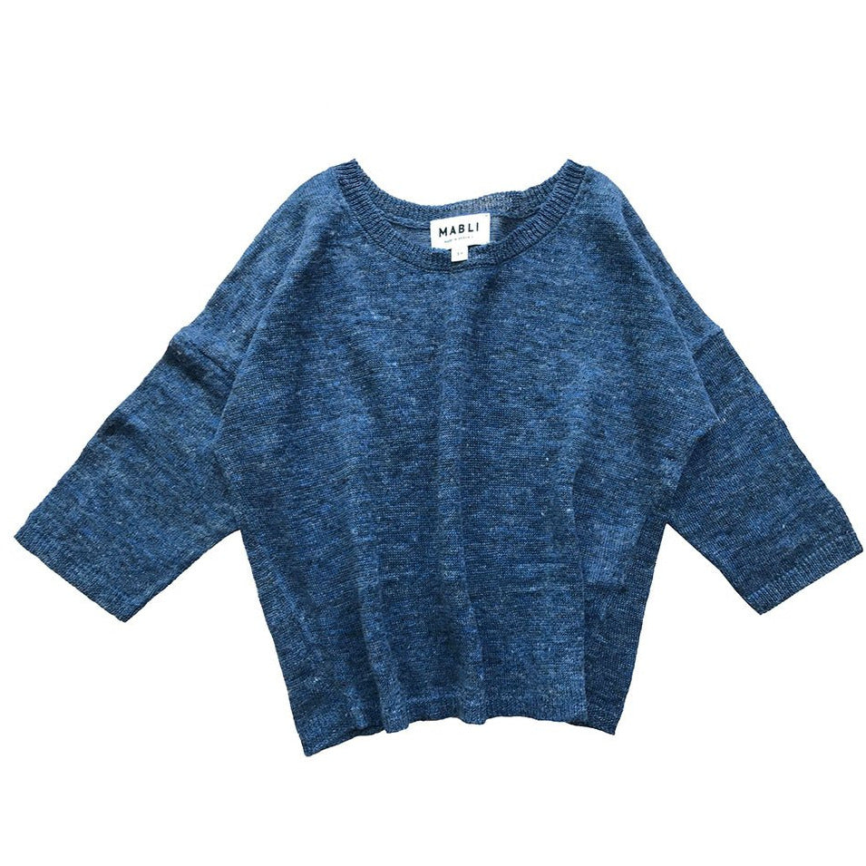 Bluza de in pentru copii, Mabli Knits 