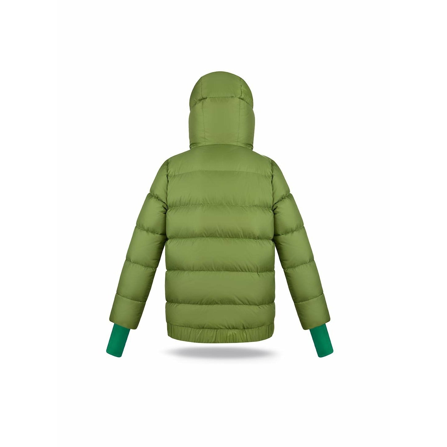 High_chin_guard_Dark_Forest_jacket_geaca_Fluff_copii_verde