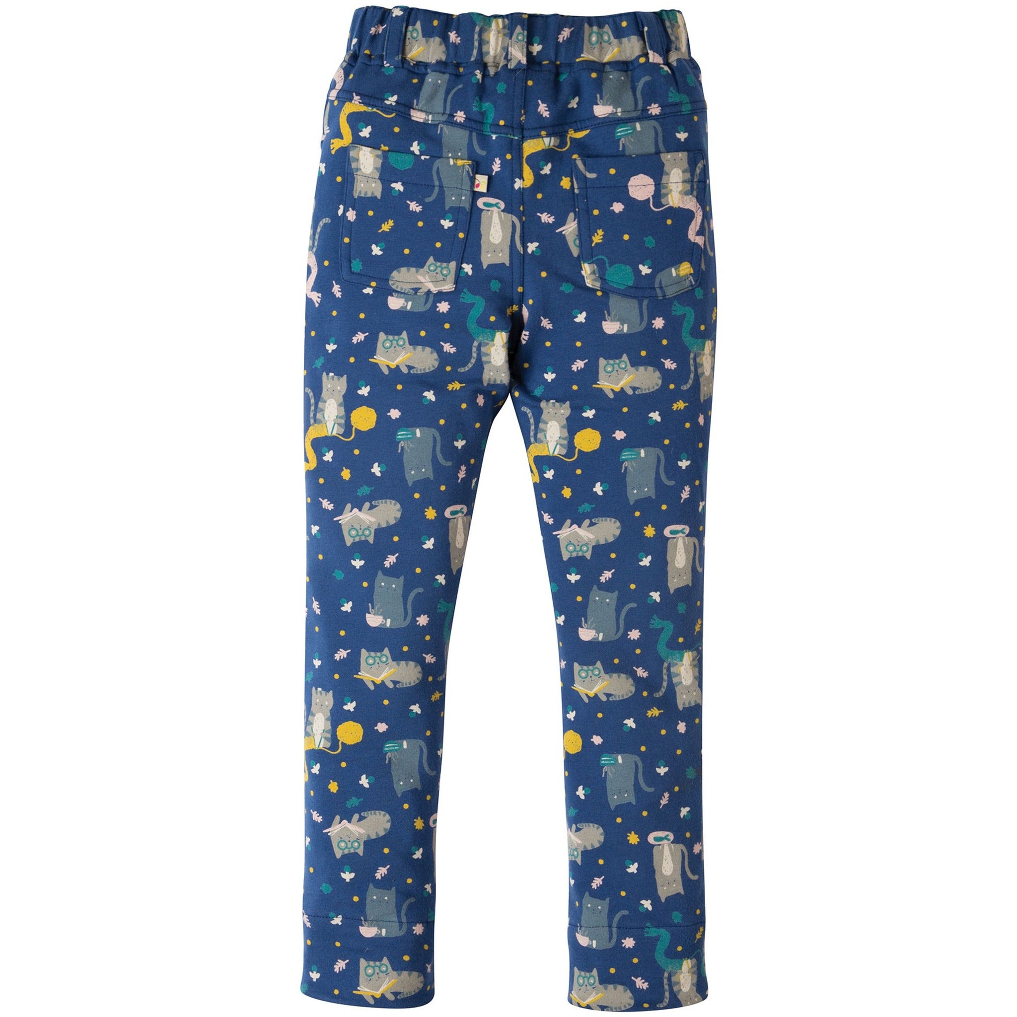 Colanticu pisici pe albastru din bumbac organic Tresco Hygge Cats - Frugi