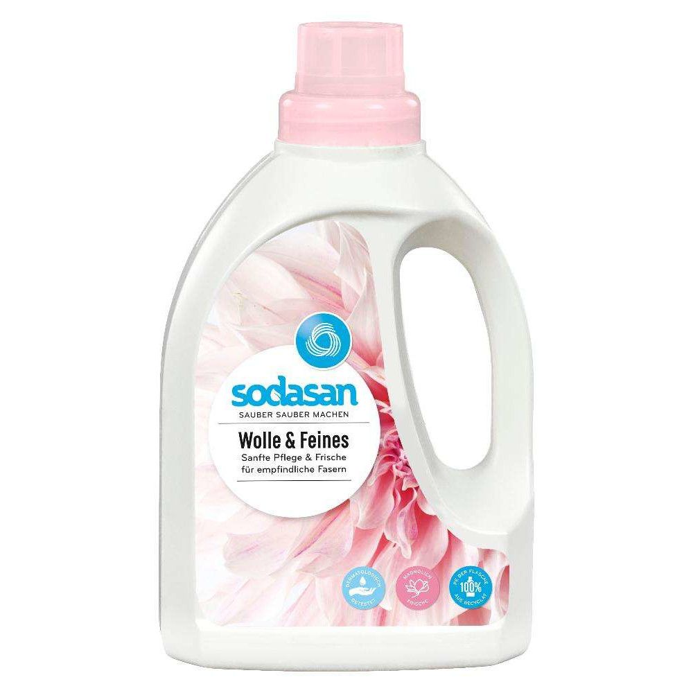 Detergent lichid Sodasan Bio pentru rufe delicate, lana si matase 750 ml