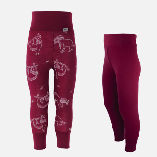 Colanti_dublati_Crawler_doua_fete_Sloth_Marsala_rosu_visiniu_bebelusi