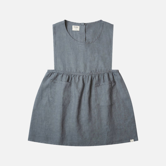 Rochie din in organic Nora Pinafore Matona