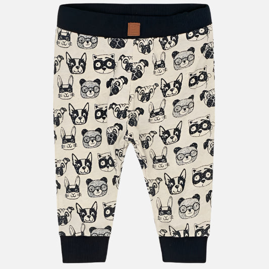 Pantaloni bebelusi cu model haios, Hust&Claire 