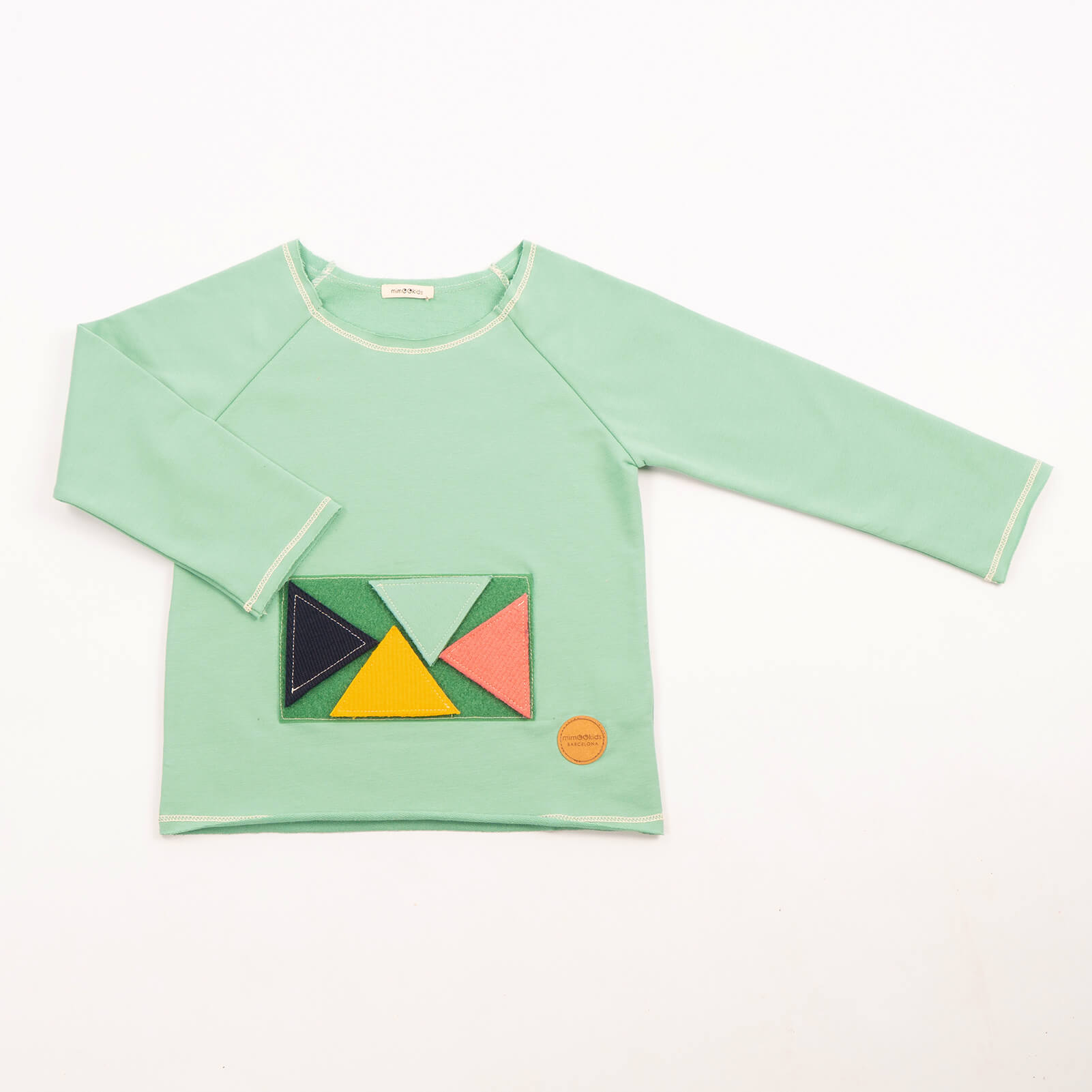 Bluza Play with me din molton de bumbac organic Mimookids, Apple