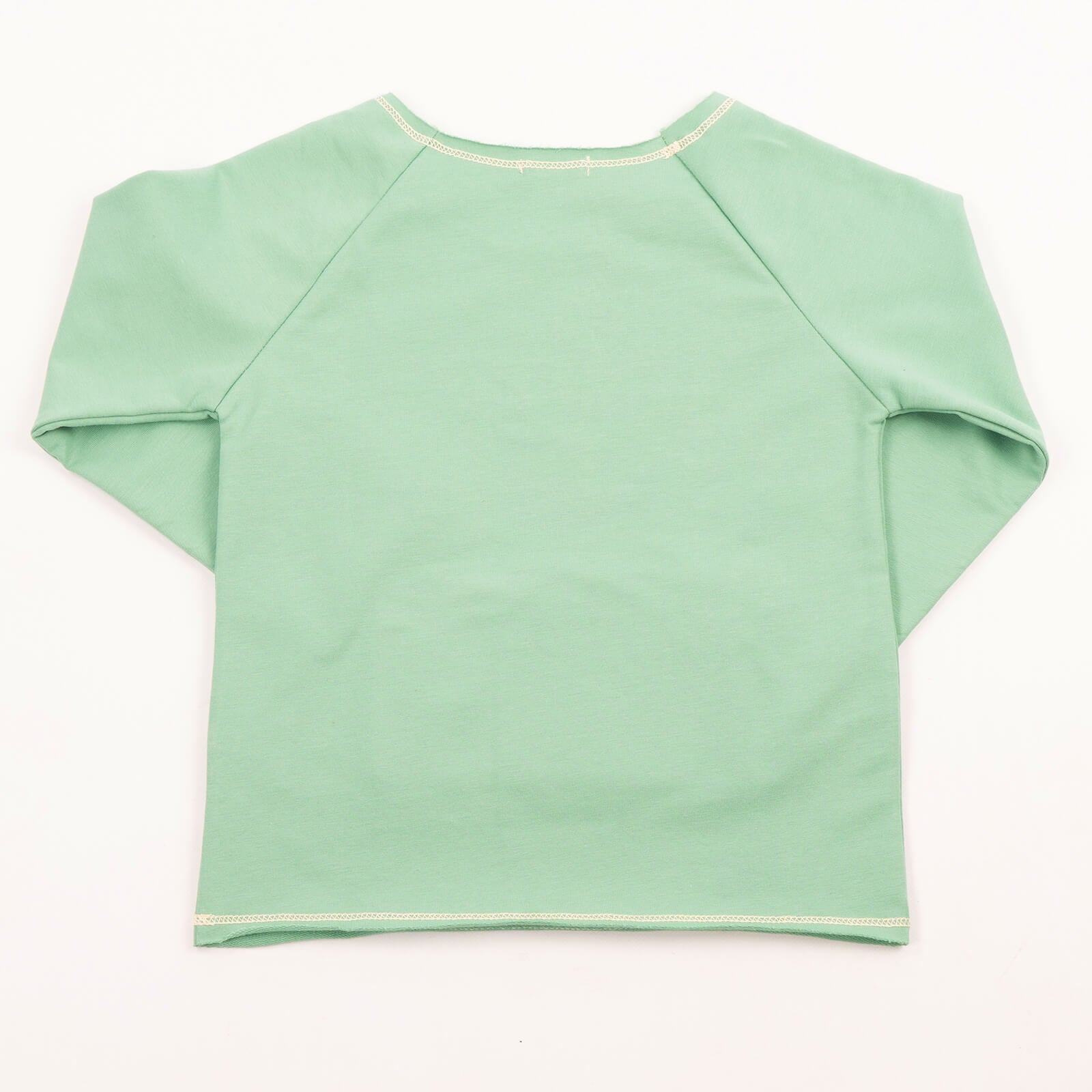 Bluza Play with me din molton de bumbac organic Mimookids, Apple